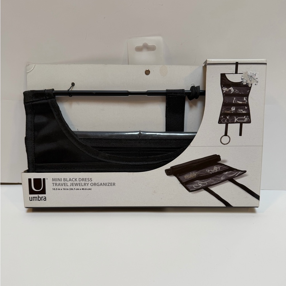 Umbra Mini Black Dress Travel Jewelry Organizer NWT
